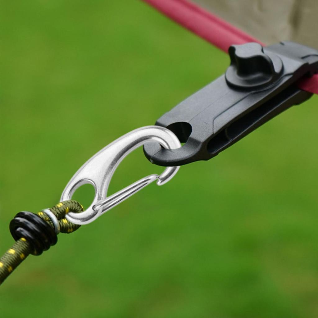 10 Stück Boots Marine Eiform Federhaken Edelstahl Eiform Feder S-Haken Clip Schnellverbinder Karabiner 30/40/50mm