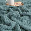 Natural Cotton Muslin Blanket Summer Cool Soft Bed Cover Thin Comfortable Portable Travel Blanket Bedding Bath Towel Picnic Pads