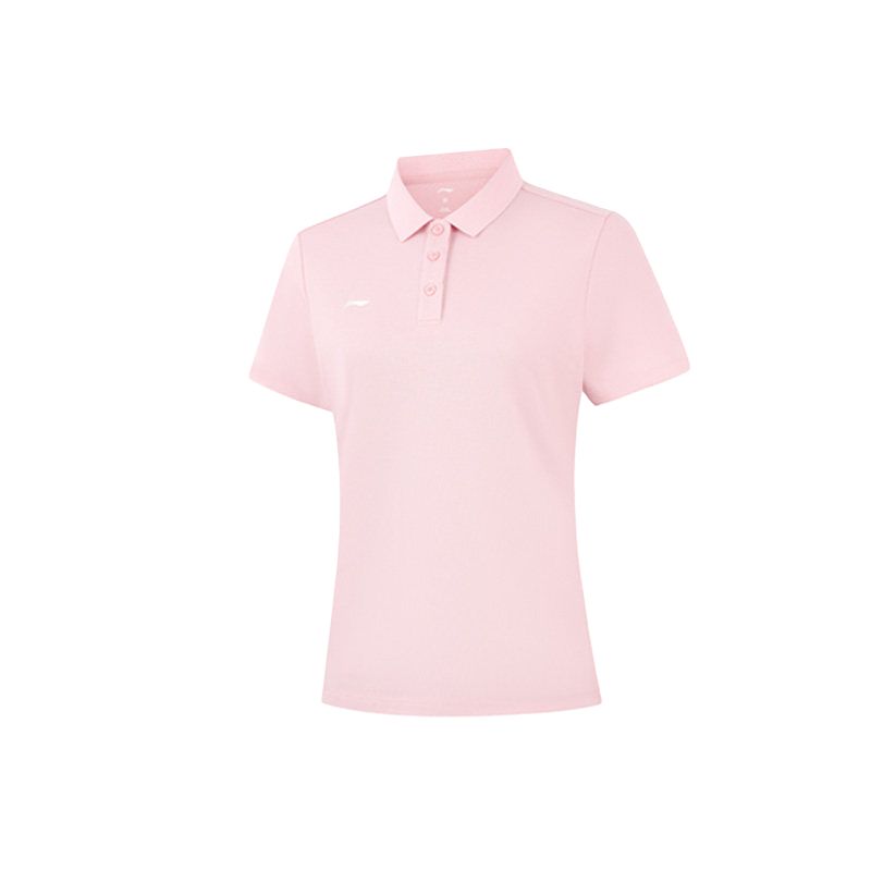 Li-Ning Soft Minimalist Casual Versatile Short Sleeve Polo Shirt Women tops APLW762-3 M