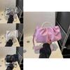 Spring Summer Stylish New Women's Bag Pearl Wrinkle Cloud Handbag Shoulder Crossbody Mini Bag