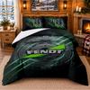 Printed 3Pcs Bedding Set Fendt Pattern Bed Sheet Pillowcase For Bedroom Decor