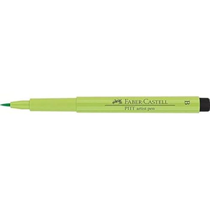 Tusjpenn - FABER-CASTELL - Pitt Artist Pen - Bred penselspiss - Farge lysegrønn - Ikke påfyllbar
