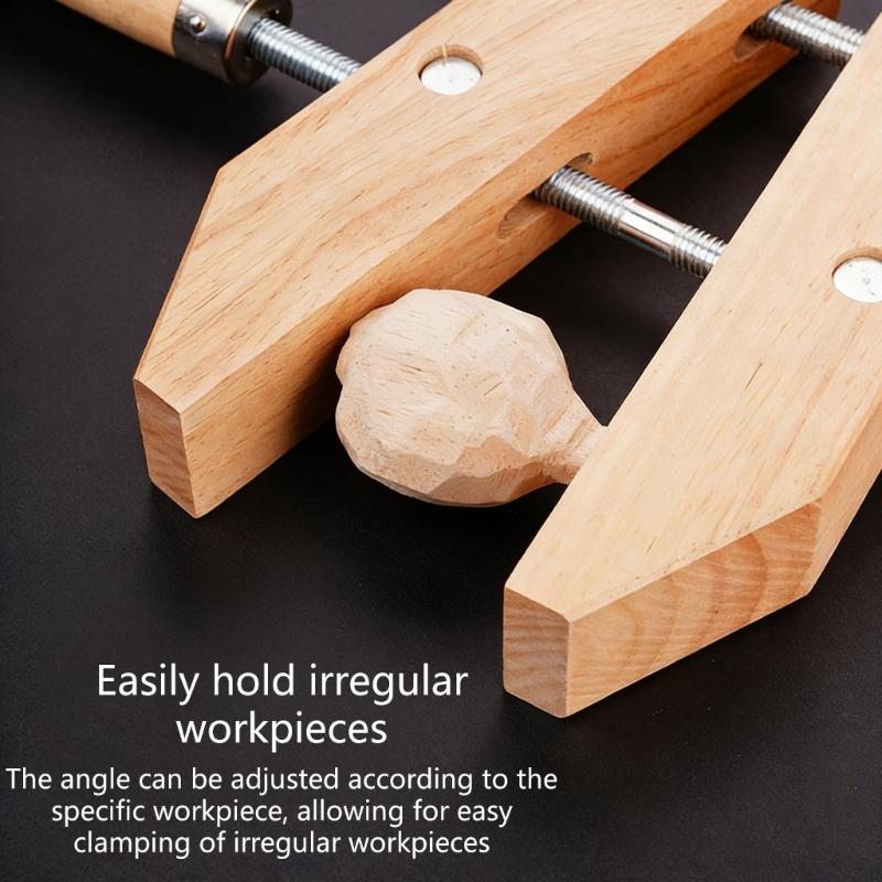 Durability Wooden Handscrew Clamp Superior Stability Wide Application for Instrument Repair DIY Woodworking Projects