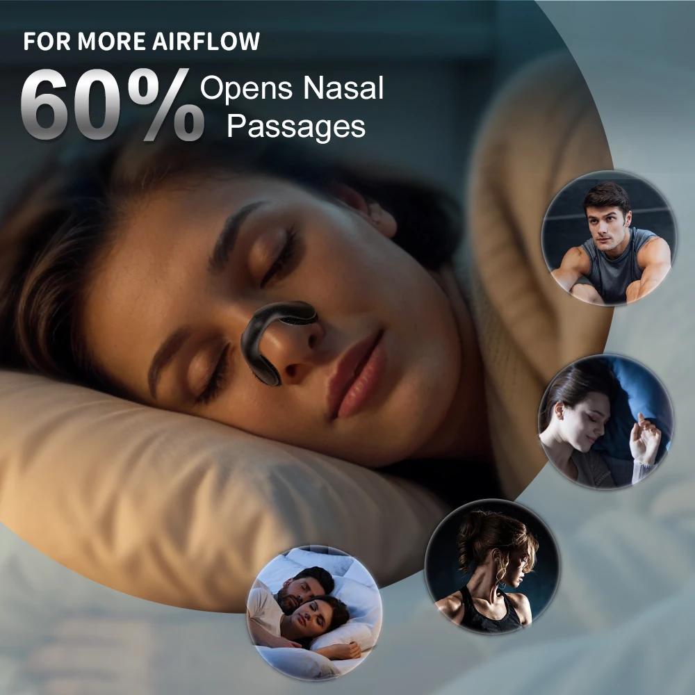 Anti-Snoring Nasal Patch Breathing Correction Kit Non-Invasive Physical Expansion Sleep Aid for Easier Breath