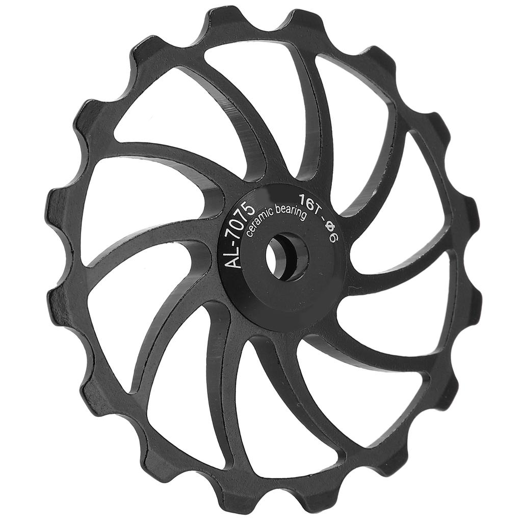 MEIJUN 16T Fahrrad Schaltwerk MTB Rennräder Keramik Lager Riemenscheibe Führungsrad TeileSchwarz