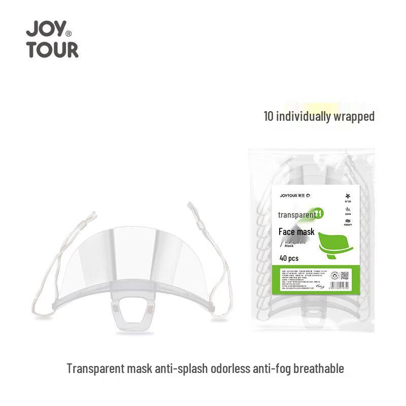 

Individually Wrapped Breathable Transparent Chef Mask One Size