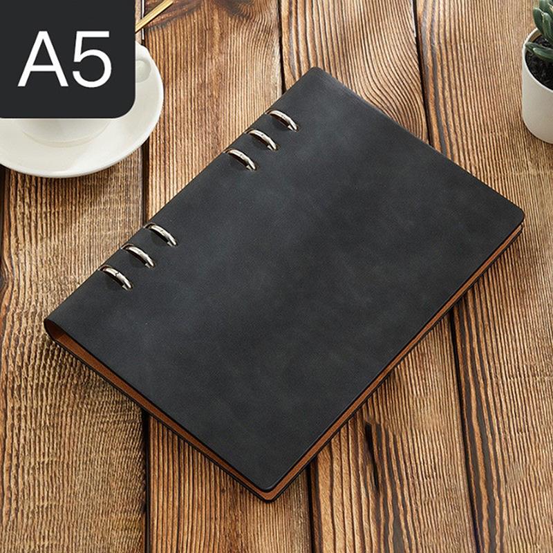 Thickened Waterproof Leather Surface Detachable Notes Booklet Student Office Planner Record Book Durable Filler Paper Binder