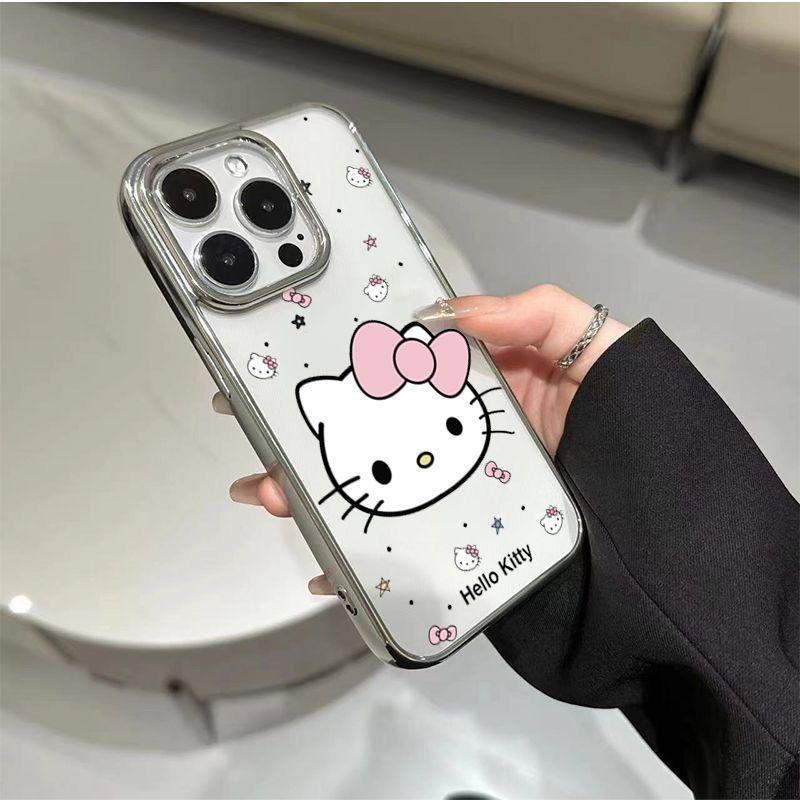 

Electroplated Silver Frame Butterfly Case for Apple iPhone 13/14/15/16/17 Pro Max iPhone X/XS