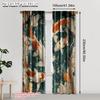 Curtains Digital Printed Print Koi Fish Pond Without Rod Decorations Outdoor Living Curtain Set Of 2 Classic Made Polyester Washable
