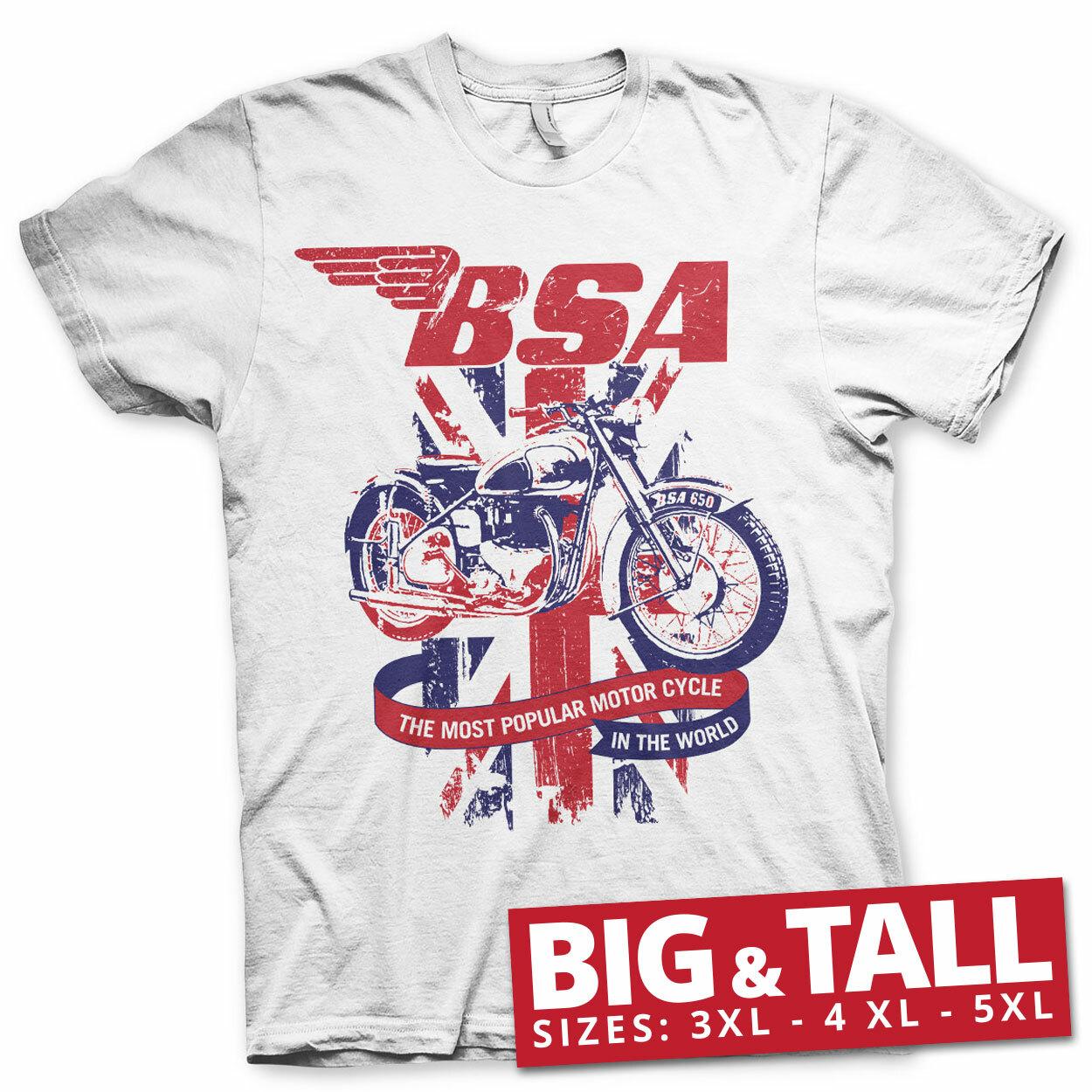 Officially Licensed B.S.A. Motorcycles Union Jack 3XL4XL5XL T-Shirt S