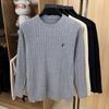 Round Neck Sweater Men Autumn Winter New Trend Classic Golf Paul Embroidery Design Casual Knitted Pullover