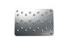 MONSTER SPORT Aluminum Heel Plate, Clear Anodized, Universal Fit, 848100-0000M
