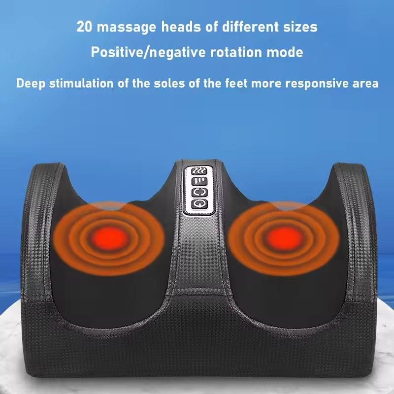 Electric Foot Massager Heating Roller Calf Pain Relief Fatigue Muscles Vibrator Machines Health Daily Relax Relief Foot Stress