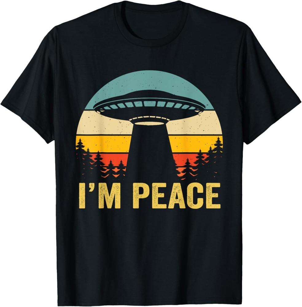 I Come In Peace im Peace Matching Couples Alien T-Shirt Unisex T-Shirt XXL