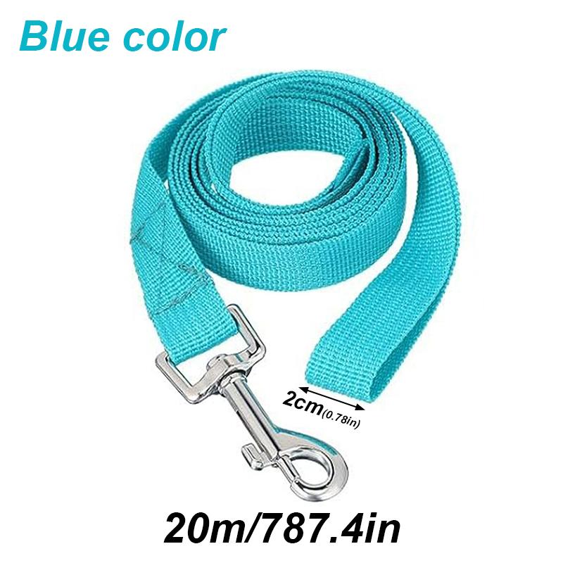 20m Long Rope Polypropylene Pet Small Big Dog Walking Solid Color Pet Leash Traction Rope Strong Polypropylene Fiber Leashes