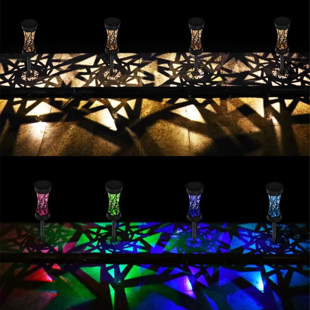 Solar Pathway Lights Outdoor Color Change Solar Lamp Waterproof Yard Patio Lawn Walkway Landscape Decor Solar Garden Lights