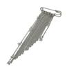 Lightweight Portable Metal Chain Tassels Brooch Comfortable For Daily Wear Easy To Carry On Clothing Without Burden