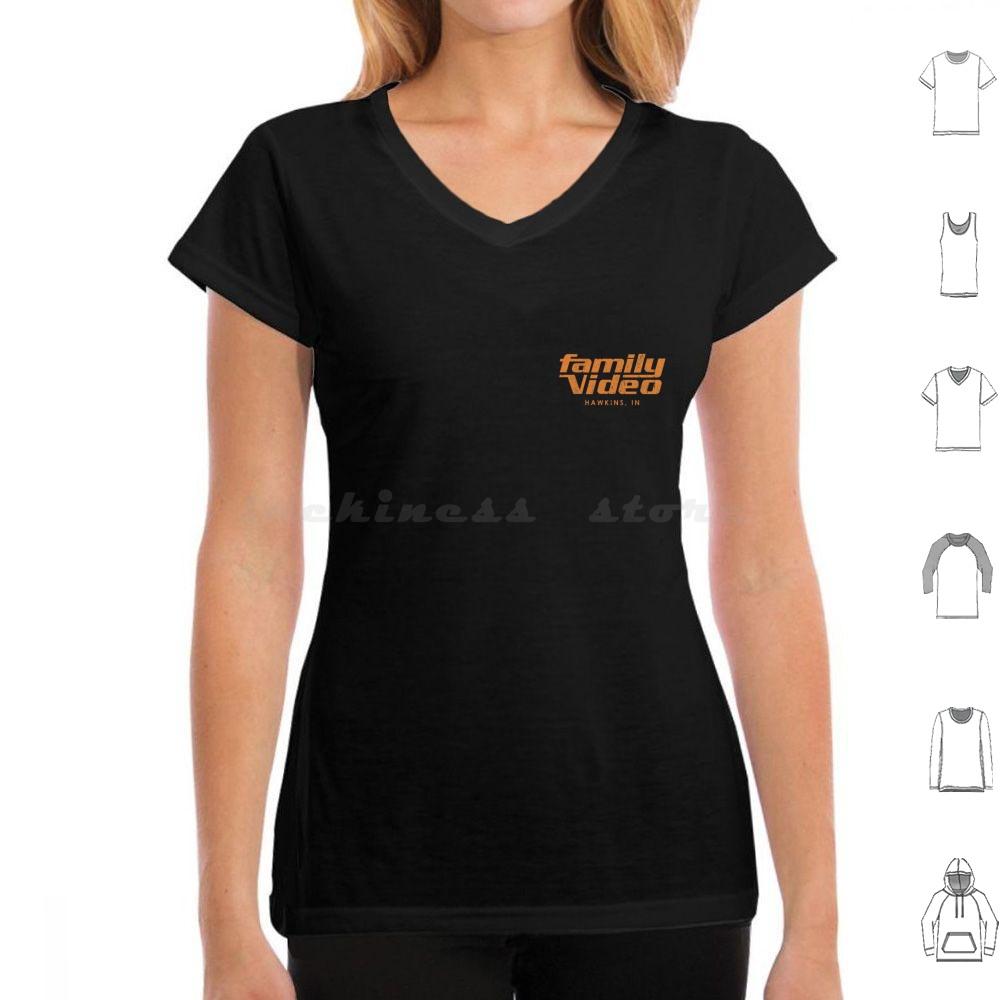 Family Video Hawkins In T Shirt Big Size 100 Cotton Eleven Mileven Millie Bobby Brown Finn Wolfhard Lucas Dustin Steve