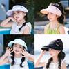 Summer Parent Child Floppy Hat With Large Brim In Ice Silk For Sun Protection And Outdoor Relaxation