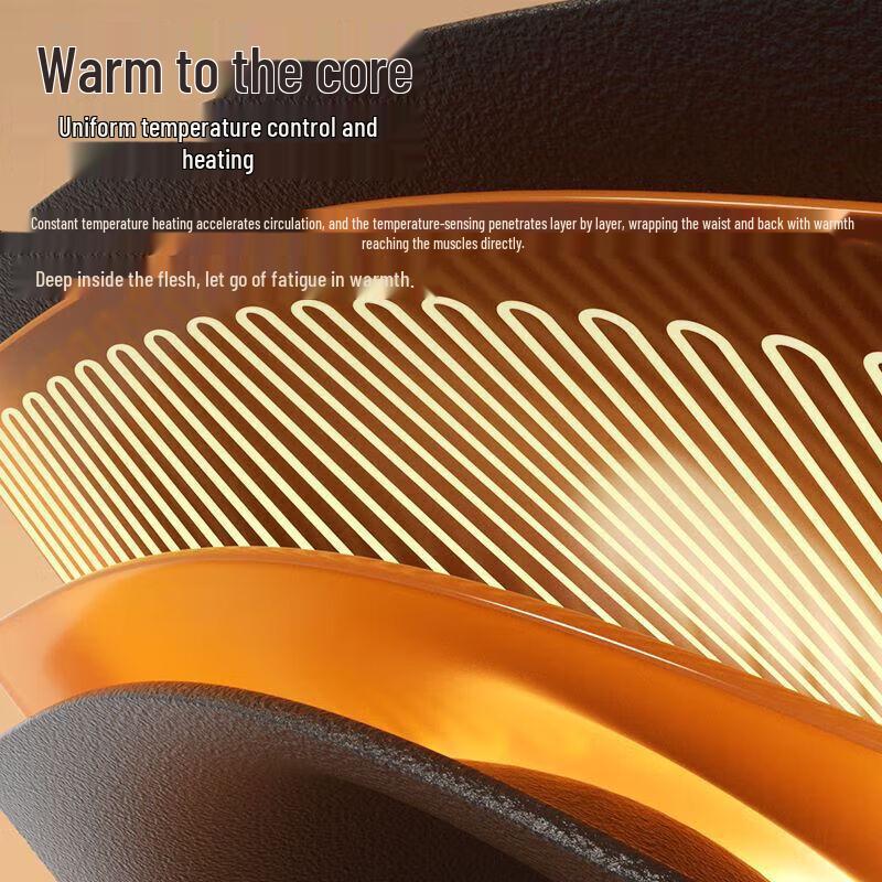 AUX Lumbar & Waist Massager with Heat and Traction