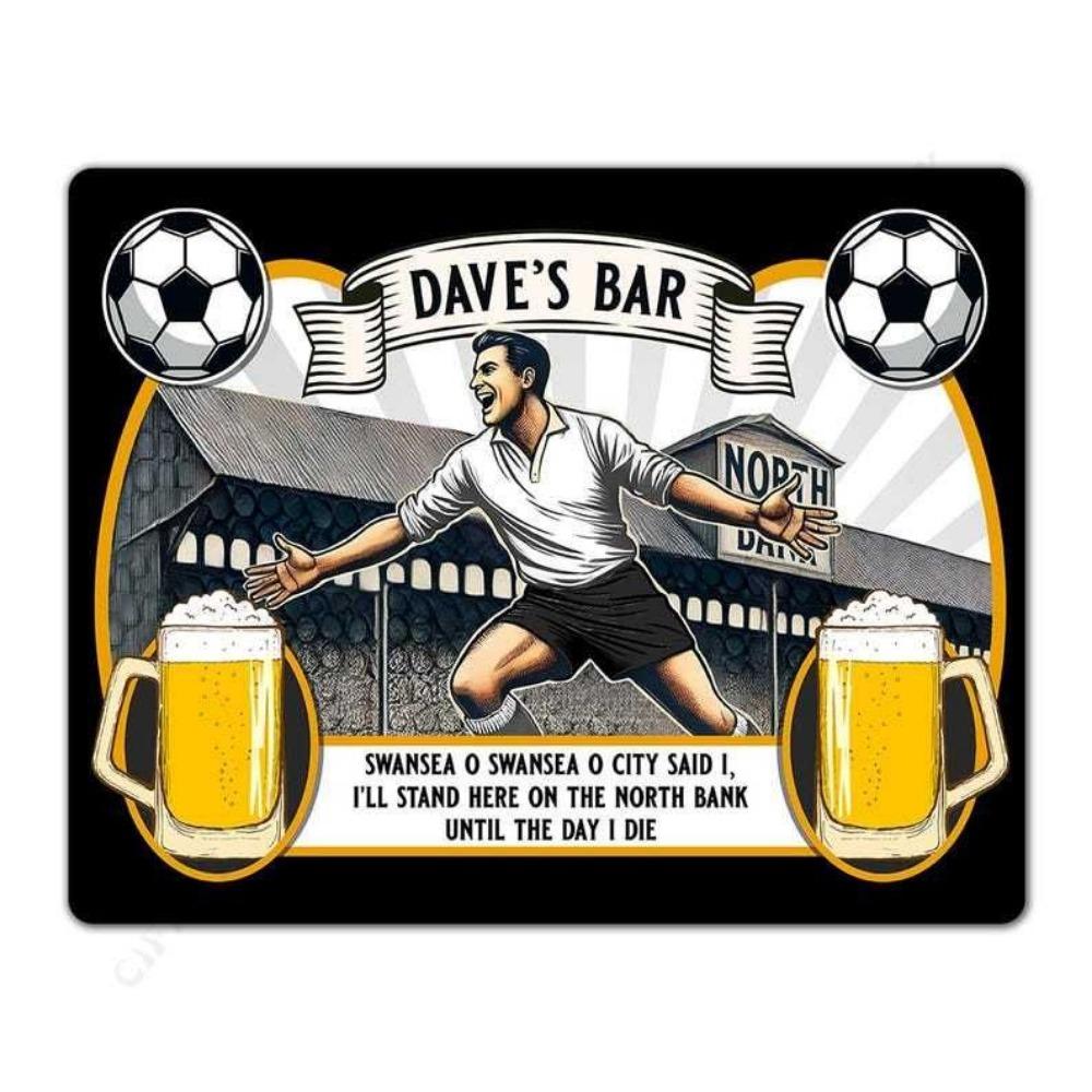 Beer poster on the wall, metal plaque 20x30cm