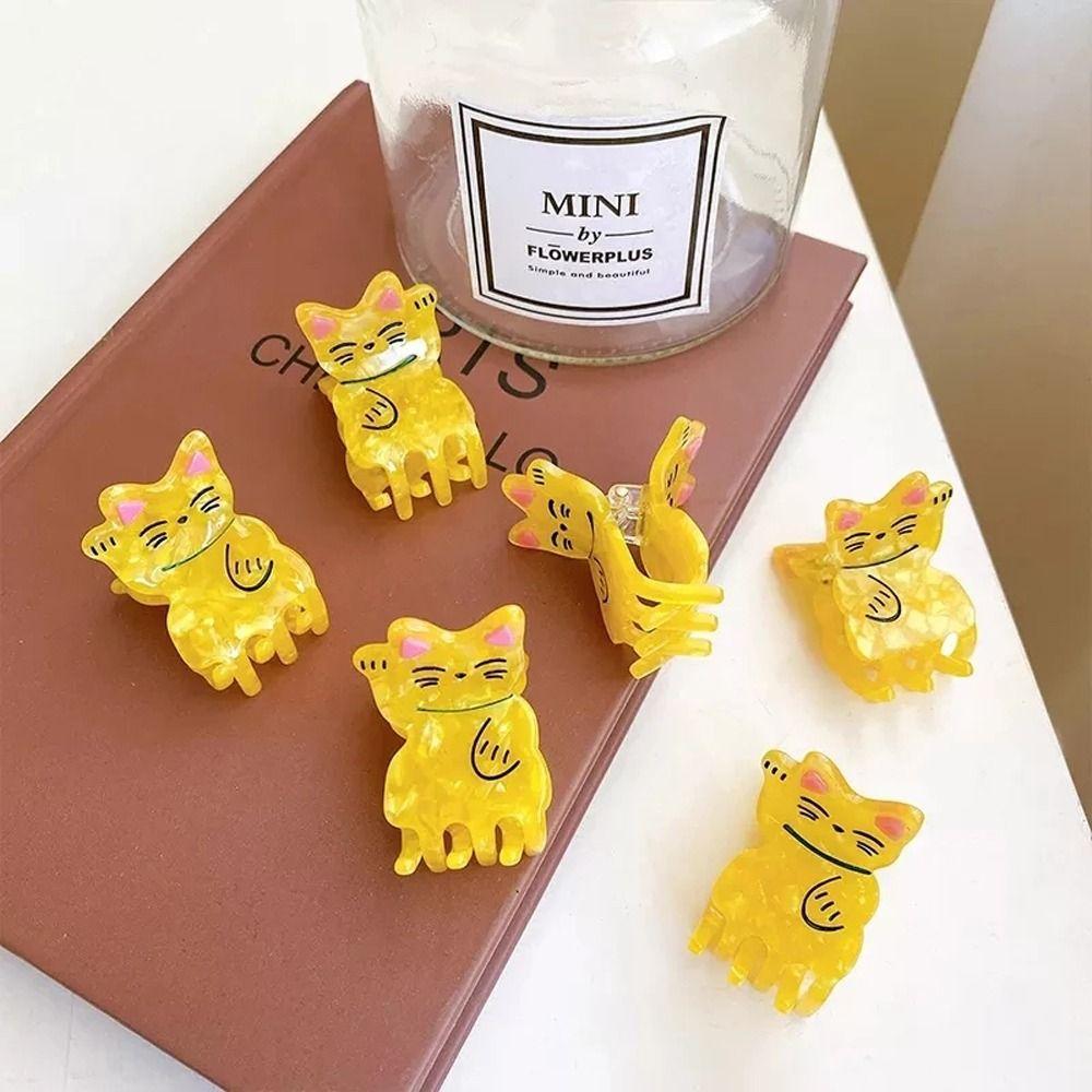Lucky Cat New Hair Catch Korean Shark Clip Animal Hair Claws Women Hairgrips Acetate Hair Clips