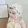 Mesh Baby Bonnet Lace Flower Baby Hat Sweet Infant Princess Cap
