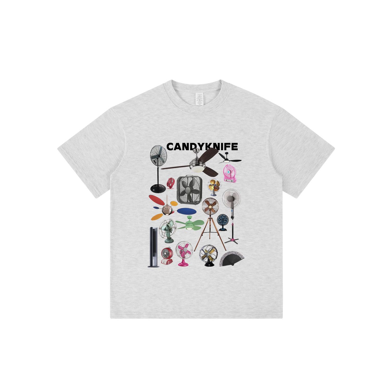 

Модная унисекс футболка свободного кроя с коротким рукавом и забавным летним дизайном S светло-серый