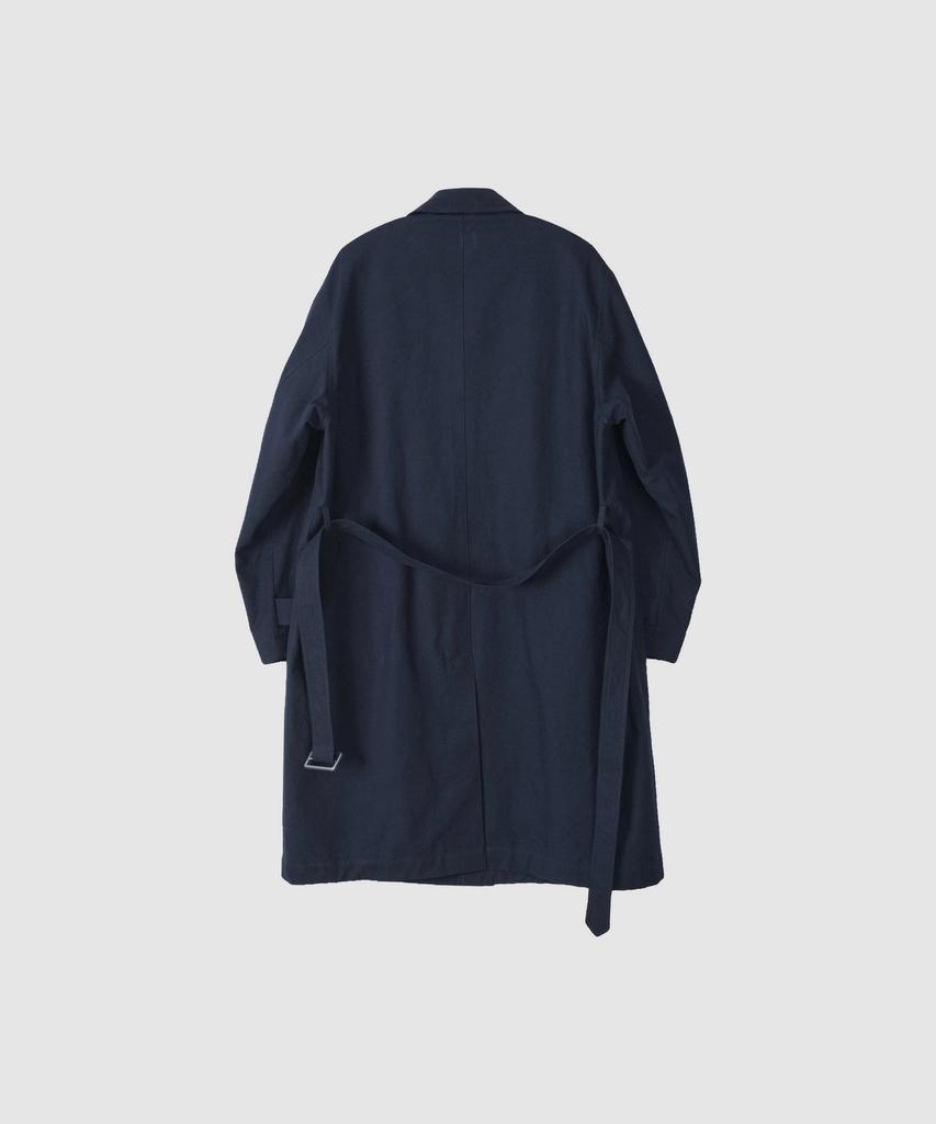 ASP Balmacaan Trench Coat - Deep Navy