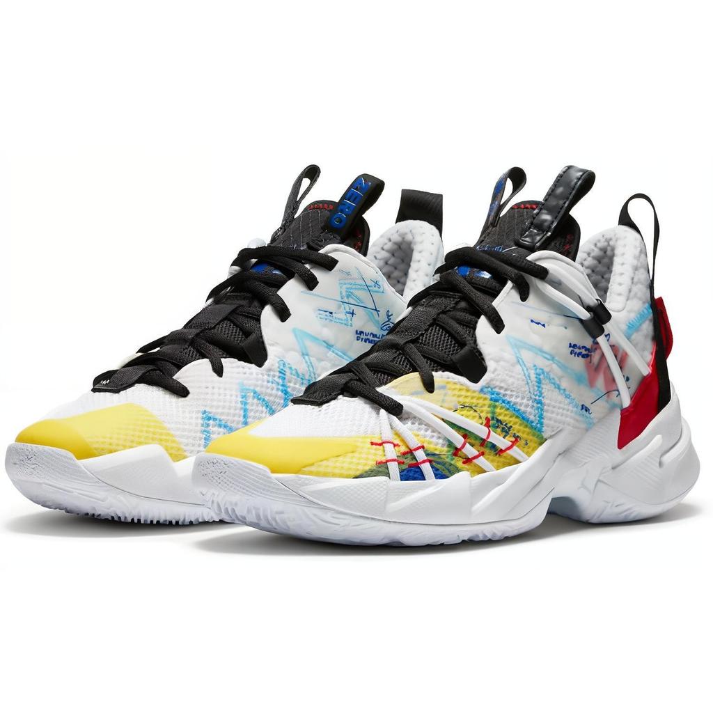 (GS) Air Jordan Why Not Zer0.3 SE 3 'Bianco Giallo Rosso' Bambini CN8107-100