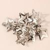 2/50pcs Y2K Silver Star Hair Clips for Girls Filigree Star Metal Snap Clip Hairpins Barrettes Hair Jewelry Nickle Free Bobby Pin