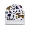 Autumn And Winter Pine Tree, Elk Bear, Jacquard Knitted Hat, Outdoor Leisure, Cornice, Ear Protection, Warm, Windproof Cover, Cold Hat