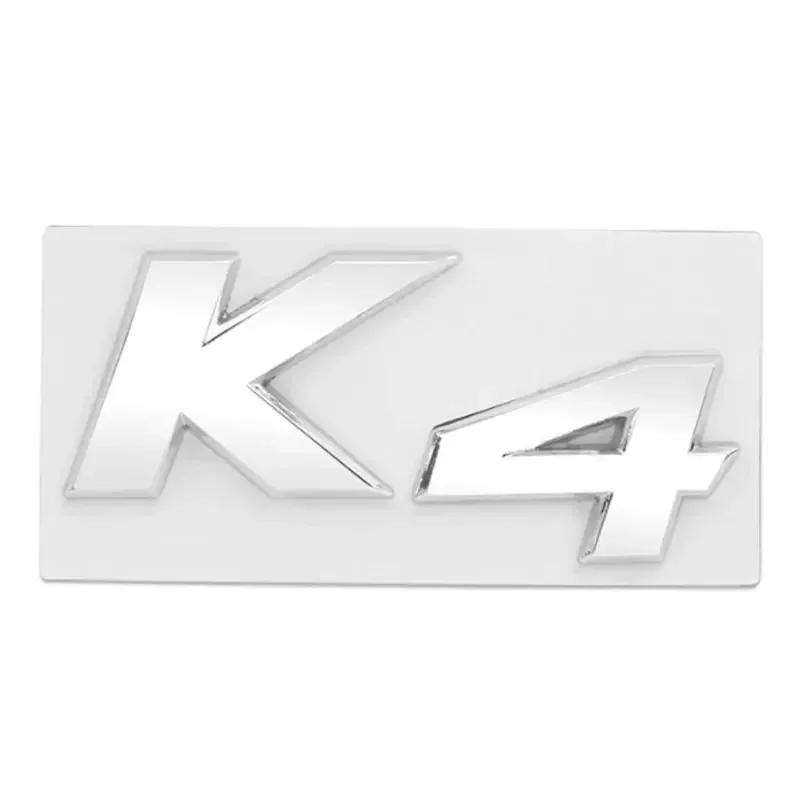 VSRA4 3D Metal Chrome Black K2 K3 K4 K5 KX7 Letters Logo Rear Boot Trunk Emblem Badge Sticker for Kia Car Styling Accessories