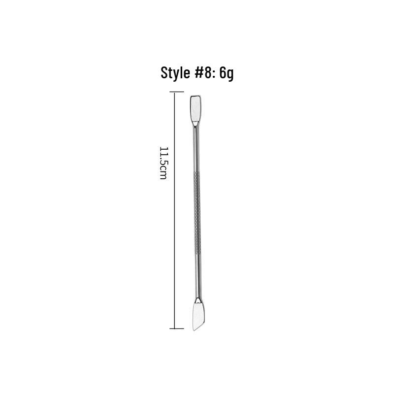 Stainless Steel Dual-Ended Makeup Mixing and Scraping Stick