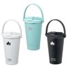 LOGOS ThermoWall Vacuum Insulated Tumbler 480ml Ash Blue 81286133 Camping Mug Bottle Slim Design Lightweight Keeps Drinks Hot or Cold Direct Drinking