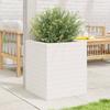 Planter Box White 40x40x46 Cm Solid Pine Wood