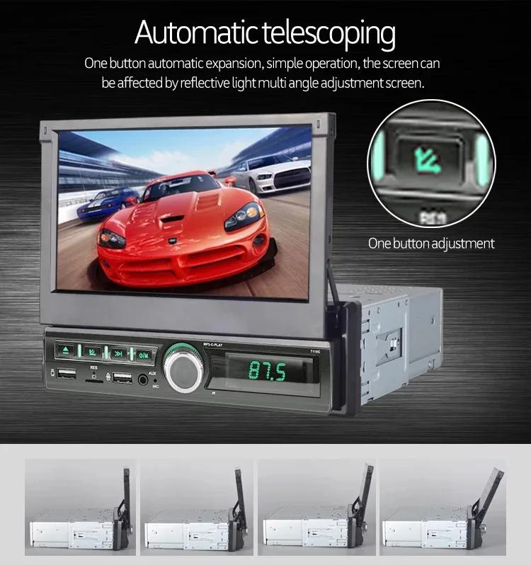 TOYOUSONIC 7inch Touch Screen Car Radio Carplay Android Auto Universal Multimedia Player Mirror Link BT USB 1 din Car MP5 Player