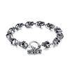 High Quality Retro Personalized Stainless Steel Creative Domineering Skull OT Buckle Bracelet for Men Jewelry Gift
