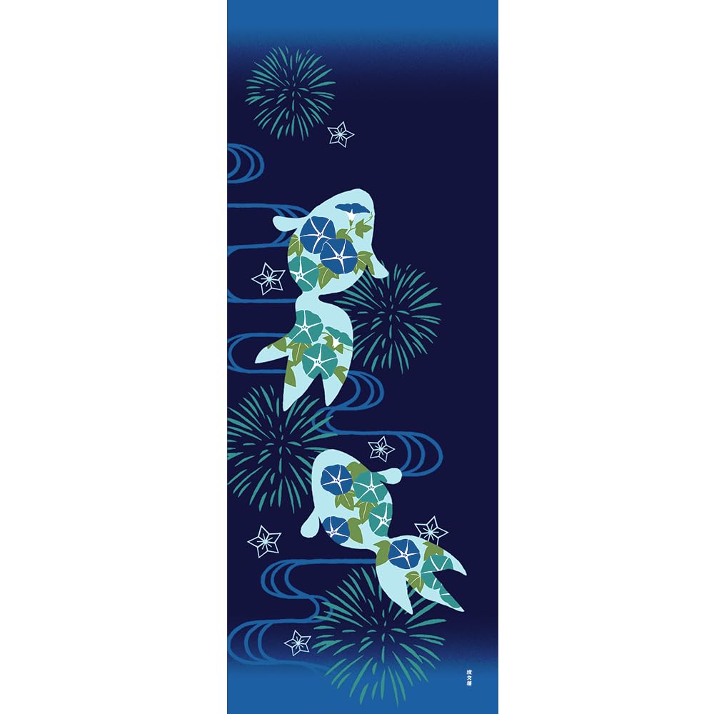 

Иллюстрированное полотенце для рук Hamamonyo Летние цветы и золотые рыбки