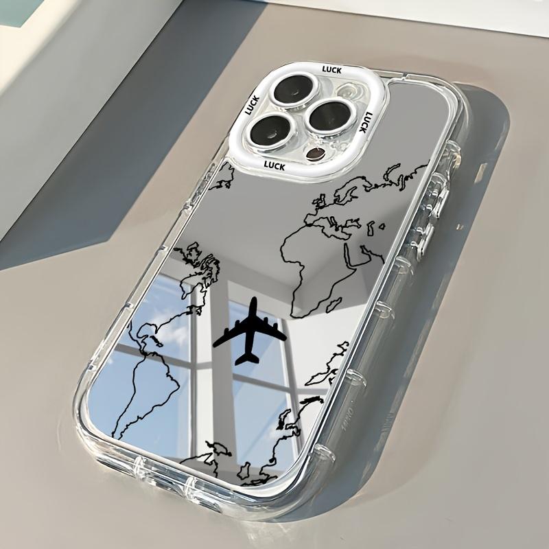 Travel Nspired Airplane Route Desian Phone Case For iPhone 17 Pro 16 15 14 13 12 11 Pro Max 7 8 Plus XR X XS 16E 17E Soft Cover