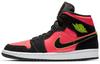1 Mid Black Hot Punch Women's BQ6472-006