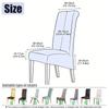 Jacquard Chair Cover Stretch XL Size Long Back Dining Chair Covers Anti-dirty Seat Slipcovers for Wedding Dining Room Kitchen