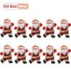 Christmas Hanging Ornaments Cute Fabric Dolls Santa Snowman Reindeer Bear Decorations for Christmas Tree Holiday Party Gift