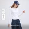 Women's Slim-Fit Long-Sleeve Round Neck T-Shirt