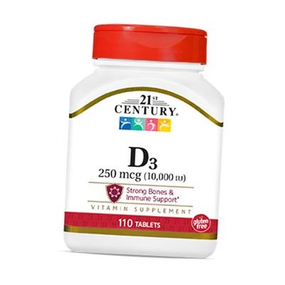 Vitamin D3, Strong Bones & Immune Support, Vitamin D3 10000, 110 Tab (36440068)