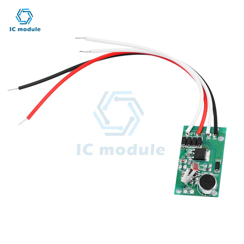 AC220V Sound Light Control Switch Automatic Voice Sensor Detector Switch Sound Light Control Delay Switch for Ceiling Light