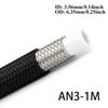 3AN 4AN 6AN 8AN 10AN Universal E85 Fuel Hose Oil Gas Cooler Line Pipe Tube ide PTFE Nylon Stainless Steel Braided Line 1M/2M/