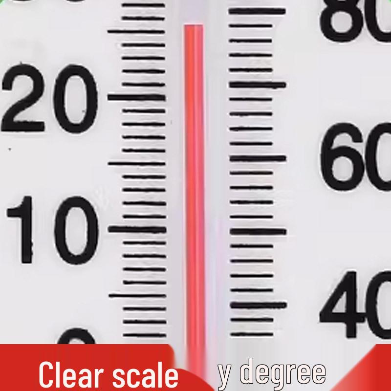 DY Wall-Mounted Thermometer Hygrometer for Greenhouse and Home - Indoor/Outdoor Dry Wet Temperature Measure with Red Pointer