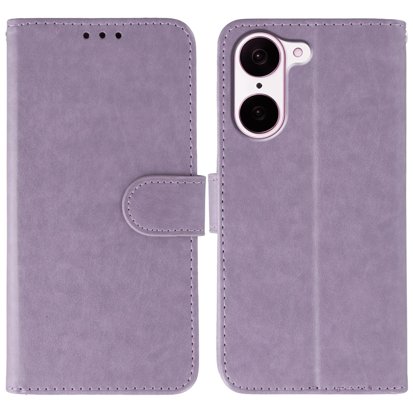 

Чехол для OnePlus Nord CE5 5G из ПУ кожи, откидной кошелек, чехол для телефона с ремешком Purple