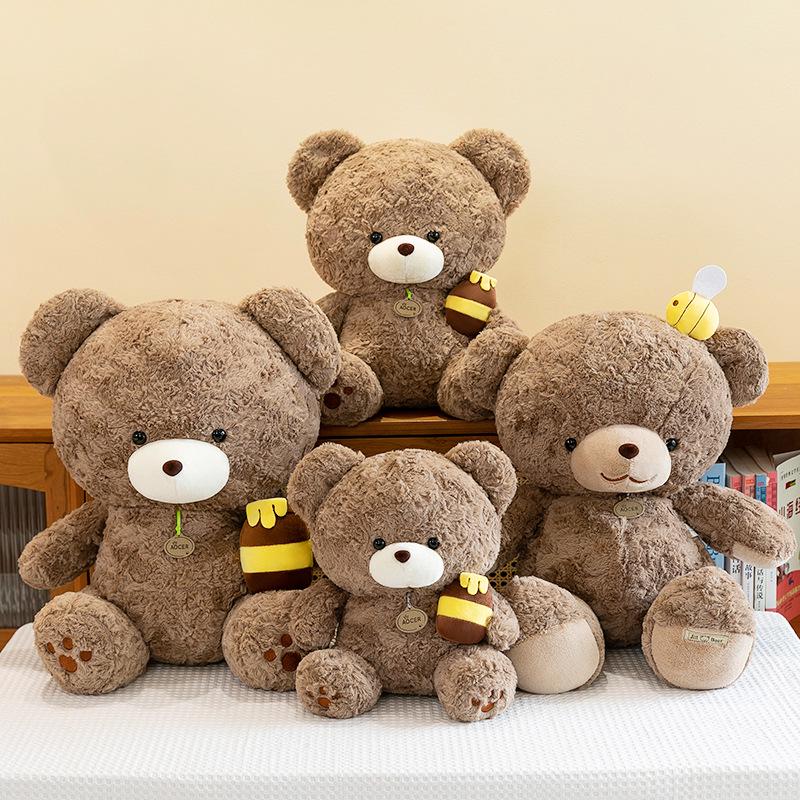 

Cross-border Bee Bear Plush Toy: Children s Bedtime Doll & Birthday Gift 30 cm [0.14 kg]
